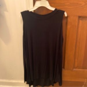 Art Class Girl’s Tunic Top Size XL Long Sleeve Cold Shoulder Crew Neck Black